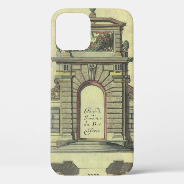 Vintager Gartenbogen, Renaissance-Architektur Case-Mate iPhone Hülle (Rückseite)