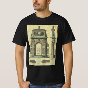 Vintager Gartenbogen, Renaissance-Architektur T-Shirt