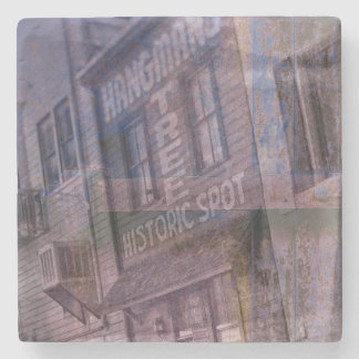 Vintager Gebäude Untersetzer
