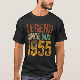 Vintager Geburtstag 1955 Mai Geborene Legende seit T-Shirt
