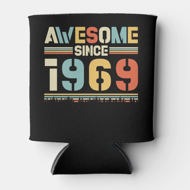 Vintager Geburtstag 1969 Dosenkühler (Vorderseite)