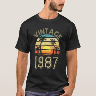 Vintager Geburtstag 1987 für Männer Frauen 35 Jahr T-Shirt