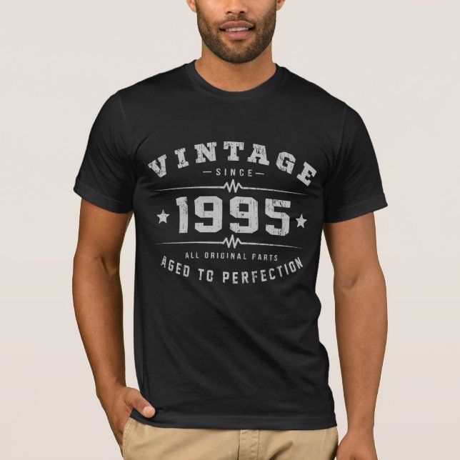 Vintager Geburtstag 1995 T-Shirt (Vorderseite)