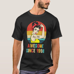 Vintager Geburtstag 1998 für Frauen 24 Jahre 24. G T-Shirt