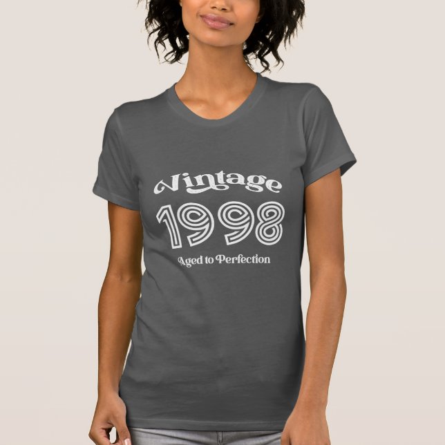 Vintager Geburtstag 1998, vollendet T-Shirt (Vorderseite)