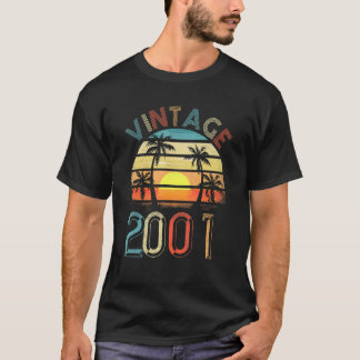 Vintager Geburtstag 2001 für Männer Frauen 21 Jahr T-Shirt