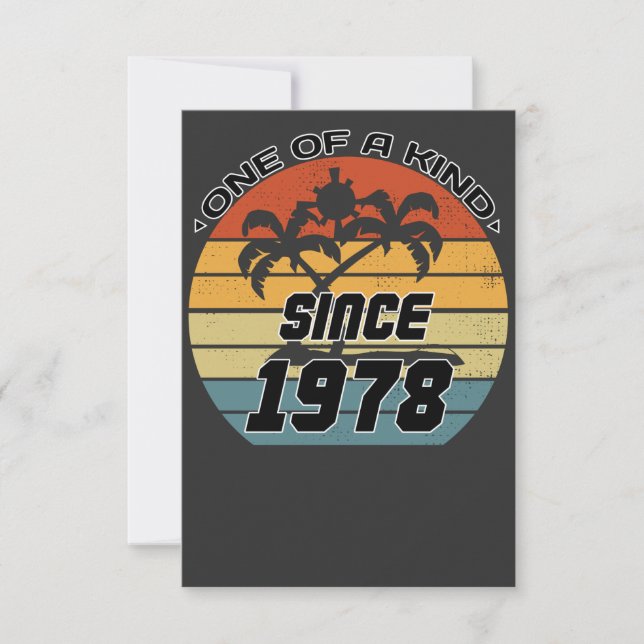 Vintager Geburtstag 78 Dankeskarte (Vorderseite)