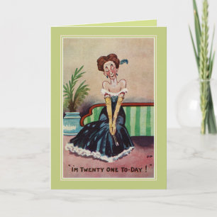 Vintager Geburtstag für sie Karte