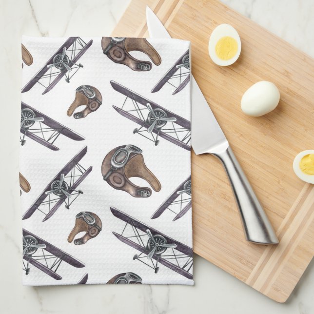 Vintager Geburtstag Geschirrtuch (Viertel Falte)