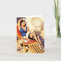 Vintager Geburtstag Pinup