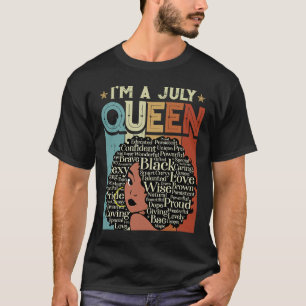 Vintager Geburtstag Schwarzgeschichte Afrikanerin T-Shirt