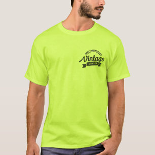 Vintager Geburtstag T - Shirt - Individuelles Retr