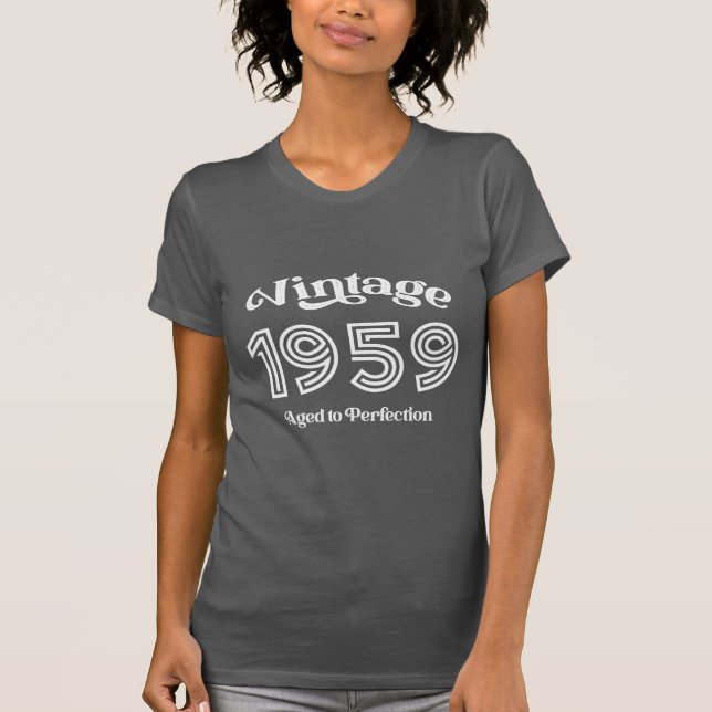 Vintager Geburtstag von 1959, vollendet T-Shirt (Vorderseite)