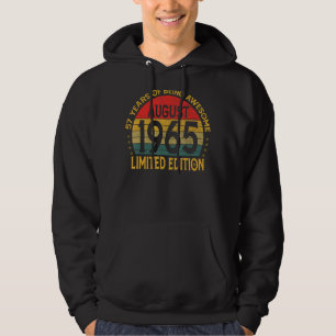 Vintager Geburtstagsdekoration August 1965 Hoodie
