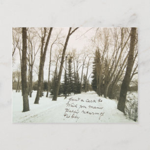 Vintager Geburtstagskarte mit Handschrift Postkarte