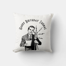 Vintager Geburtstagskünstler Kissen