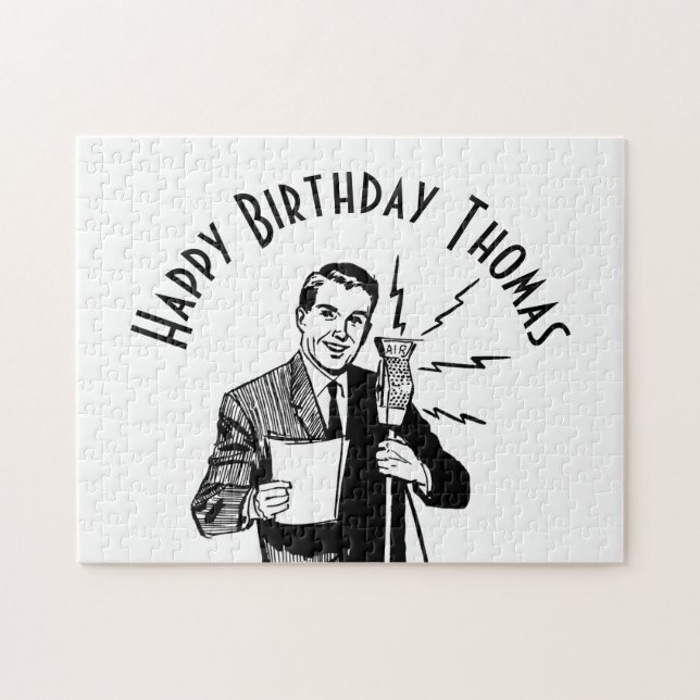 Vintager Geburtstagskünstler Puzzle (Horizontal)