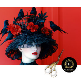 Vintager Geburtszettel mit floraler Entkundung Seidenpapier