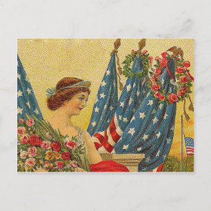 Vintager Gedenktag Postkarte