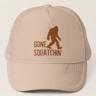 Vintager gegangener Squatchin Fernlastfahrer-Hut Truckerkappe