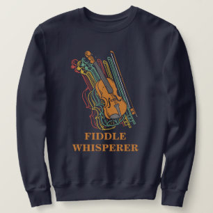 Vintager Geigenwirbelpuffer Sweatshirt