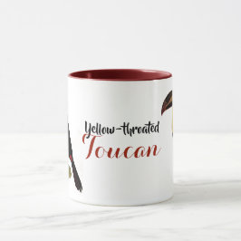 Vintager, gelbhaltiger Toukan Tasse