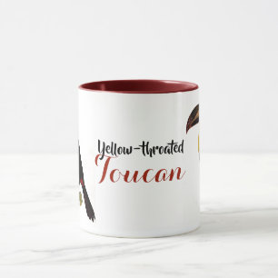 Vintager, gelbhaltiger Toukan Tasse