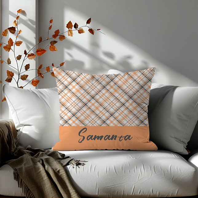 Vintager geometrischer Beige Kissen (Von Creator hochgeladen)