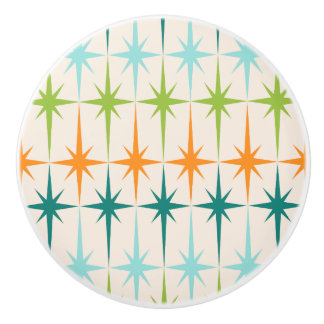 Vintager geometrischer keramikknauf