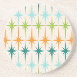 Vintager geometrischer sandstein untersetzer<br><div class="desc">Vintag. Geometrics. Sternexplosionen. Wenn Sie Liebe irgendwie jener Wörter, dieser retro Vintage geometrische Sternexplosion-Sandstein-Untersetzer für Sie sind. Ausrüstungsbeschreibungen dieses der Mitte des Jahrhunderts moderne ein Sahnehintergrund mit Reihen des Türkises, des Limonen Grüns, der Orange und der aquamarinen Sternexplosionen. Dieser Modentwurf passt schön mit dem Retro beweglichen atomarmuster der merkwürdigen kleinen...</div>