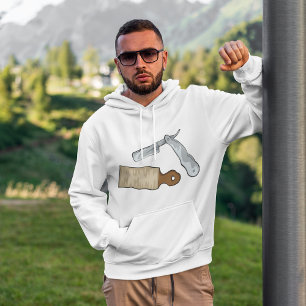 Vintager, gerade Razzia und Strop-Barber-Shop Hoodie