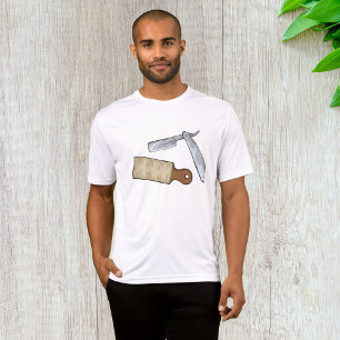 Vintager, gerade Razzia und Strop-Barber-Shop T-Shirt