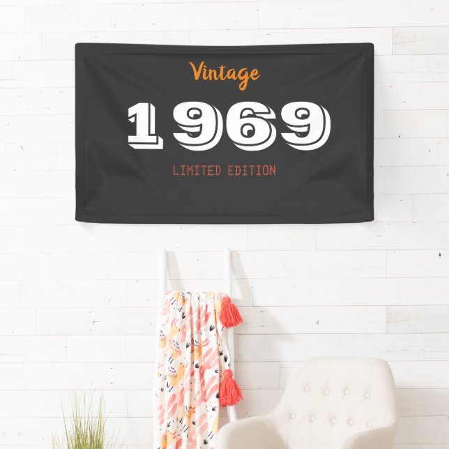 Vintager Geschenkbanner der Limited Edition 1969 - Banner (Insitu)