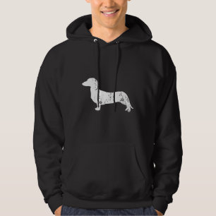 Vintager gestörter Dackel Hund für Dackel ln Hoodie