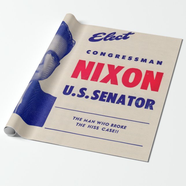Vintager gewählter Kongressabgeordneter Nixon Sena Geschenkpapier (Ungerollt)