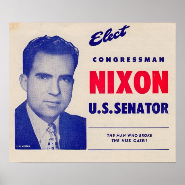 Vintager gewählter Kongressabgeordneter Nixon Sena Poster (Vorne)
