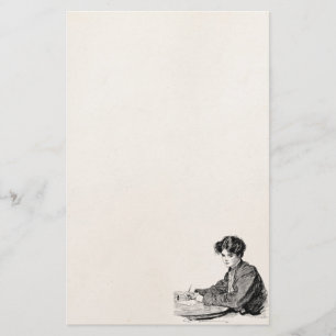 Vintager Gibson-Mädchen Edwardian Briefpapier