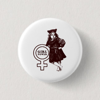 Vintager Girl-Power Button