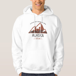Vintager Glacier Bay Nationalpark Alaska Hoodie