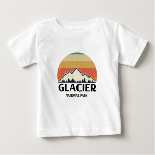 Vintager Glacier-Nationalpark Baby T-shirt