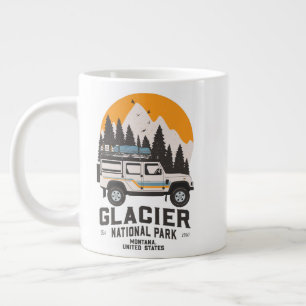 Vintager Glacier Nationalpark Locarno  Jumbo-Tasse