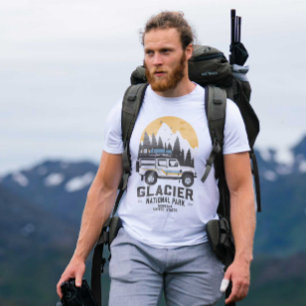 Vintager Glacier Nationalpark Locarno T-Shirt