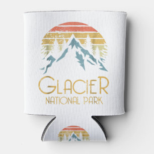 Vintager Glacier Nationalpark Montana Retro T Shir Dosenkühler