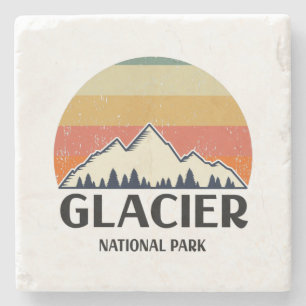 Vintager Glacier-Nationalpark Steinuntersetzer