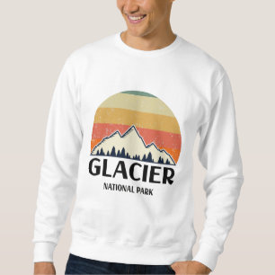 Vintager Glacier-Nationalpark Sweatshirt