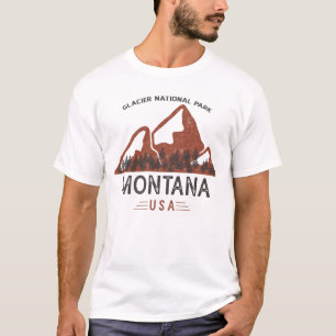 Vintager Glacier-Nationalpark T-Shirt
