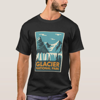Vintager Glacier-Nationalpark T-Shirt