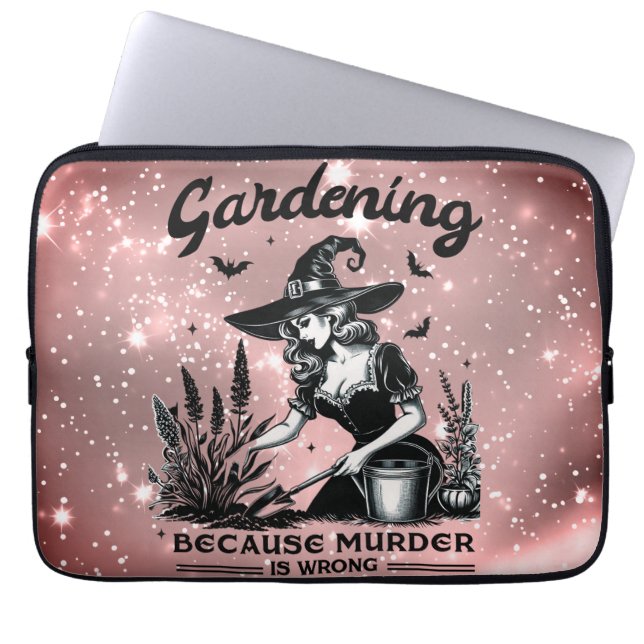 Vintager Glamour Hexengarten, Laptopschutzhülle (Vorderseite)