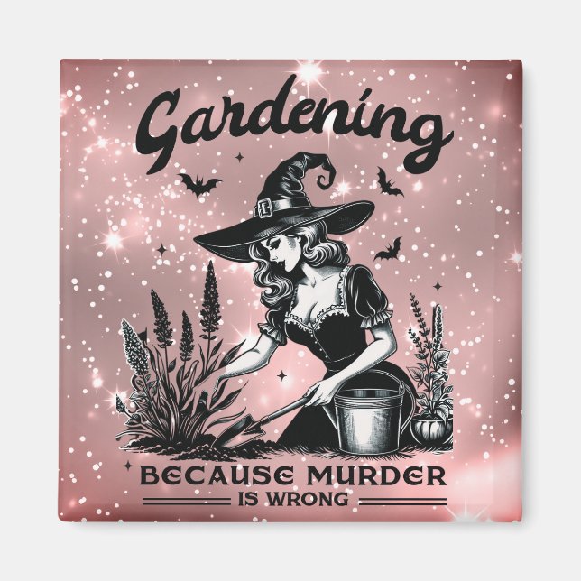 Vintager Glamour Hexengarten, Magnet (Vorne)