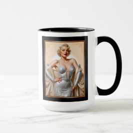 Vintager Glamour Hollywood Blonde Beauty Tasse